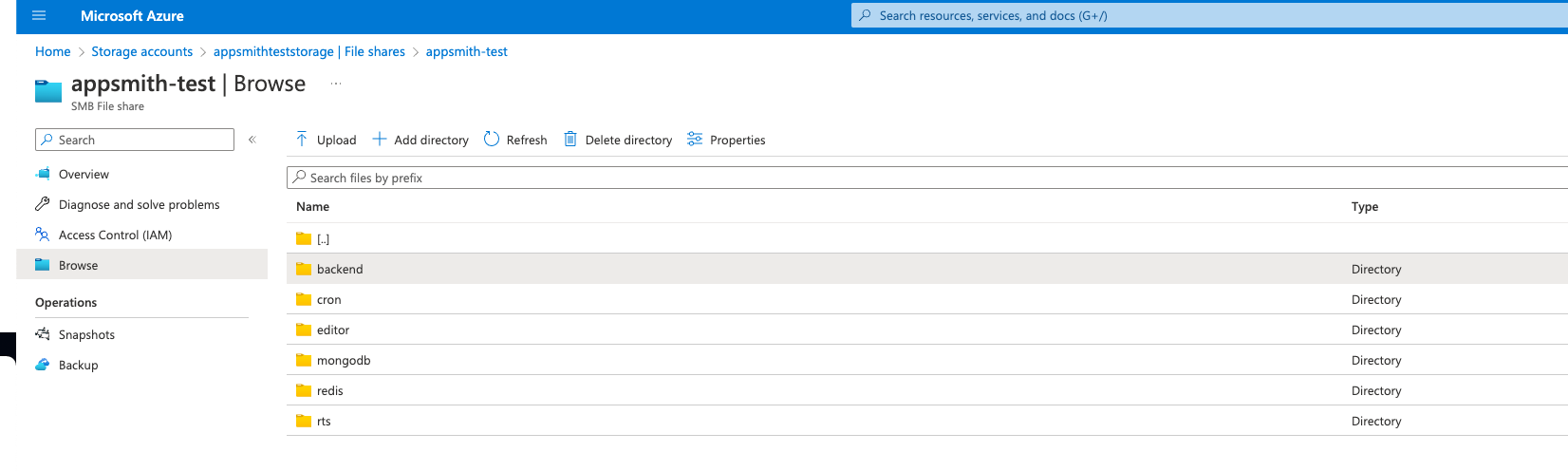 Open logs directory